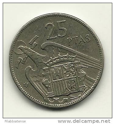 1957 - Spagna 25 Pesetas       ---- - 25 Pesetas