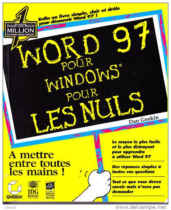 C1 Gookin WORD 97 Pour WINDOWS Pour Les Nuls EPUISE - Informatique