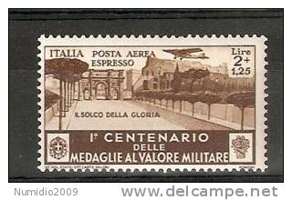 1934 REGNO MEDAGLIE ESPRESSO AEREO 2 £ MNH ** - RR7224 - Posta Aerea