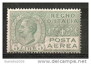 1926-29 REGNO POSTA AEREA 5 £ MNH ** - RR7216 - Airmail