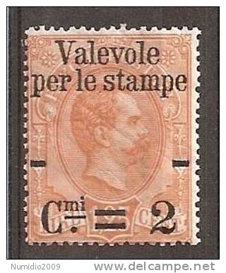 1890 REGNO VALEVOLE X STAMPE 2 SU 1,25 £ MNH ** RR7213 - Ongebruikt