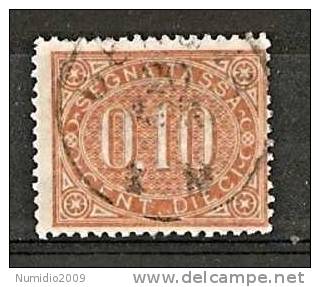 1869 REGNO USATO SEGNATASSE 10 CENT - RR7208 - Taxe