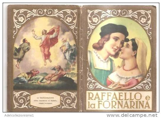 46365)calendario Del Tipo In Uso Dai Barbieri Anno 1943-RAFFAELLO E LA FORNARINA- - Small : 1941-60
