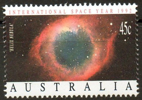 Australia 1992 International Space Year 45c Helix Nebula MNH - Mint Stamps