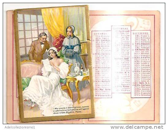 46394)calendario Del Tipo In Uso Dai Barbieri Anno 1937- CASTA DIVA- - Formato Piccolo : 1941-60