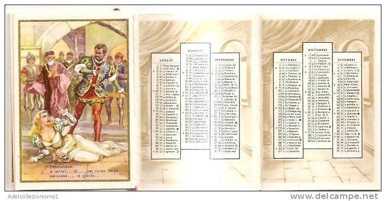 46402)calendario Del Tipo In Uso Dai Barbieri Anno 1960- OTELLO- - Kleinformat : 1941-60