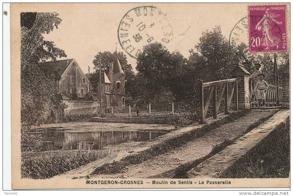 MONTGERON-CROSNES - Moulin De Senlis , La Passerelle - Montgeron