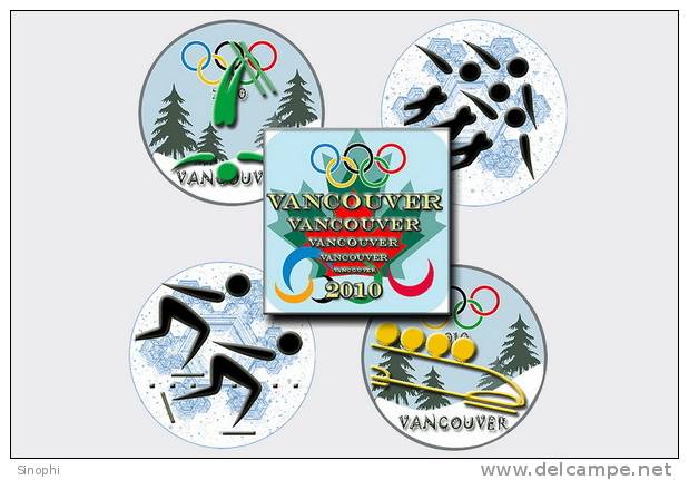 A71-67   @       2010 Vancouver Winter Olympic Games    , ( Postal Stationery , Articles Postaux ) - Invierno 2010: Vancouver