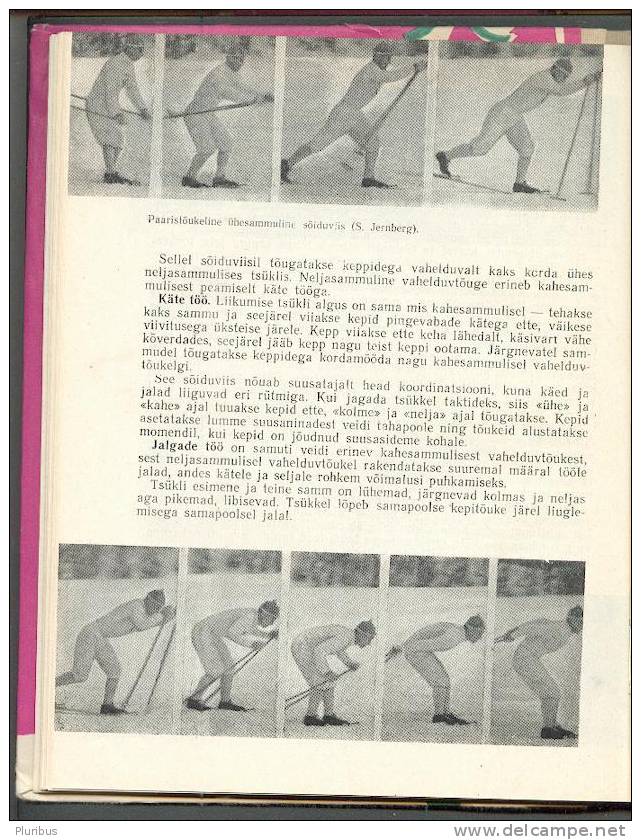 1963 ESTONIA HANDBOOK SKIING SKI JUMPING SLALOM - Pratique