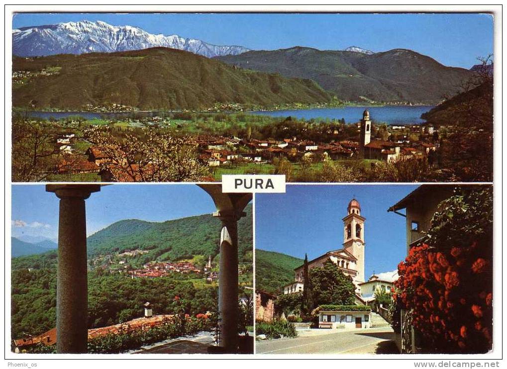 SWITZERLAND - Pura, Mosaic Postcard, Year 1984 - Pura