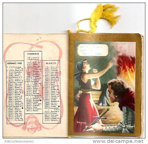 46434)calendario Del Tipo In Uso Dai Barbieri Anno 1955-IL TROVATORE. - Kleinformat : 1941-60