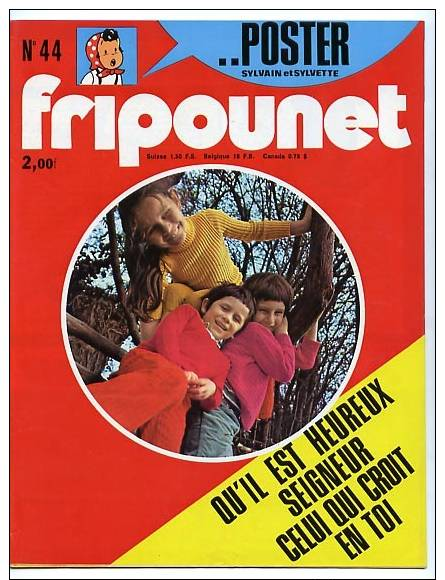 Fripounet 1975 N° 44 29 Octobre Publicité BD Tom Et Jerry Nesquik Publicité BD à Suivre Fromage Kiri BD Le Grand Voyage - Fripounet