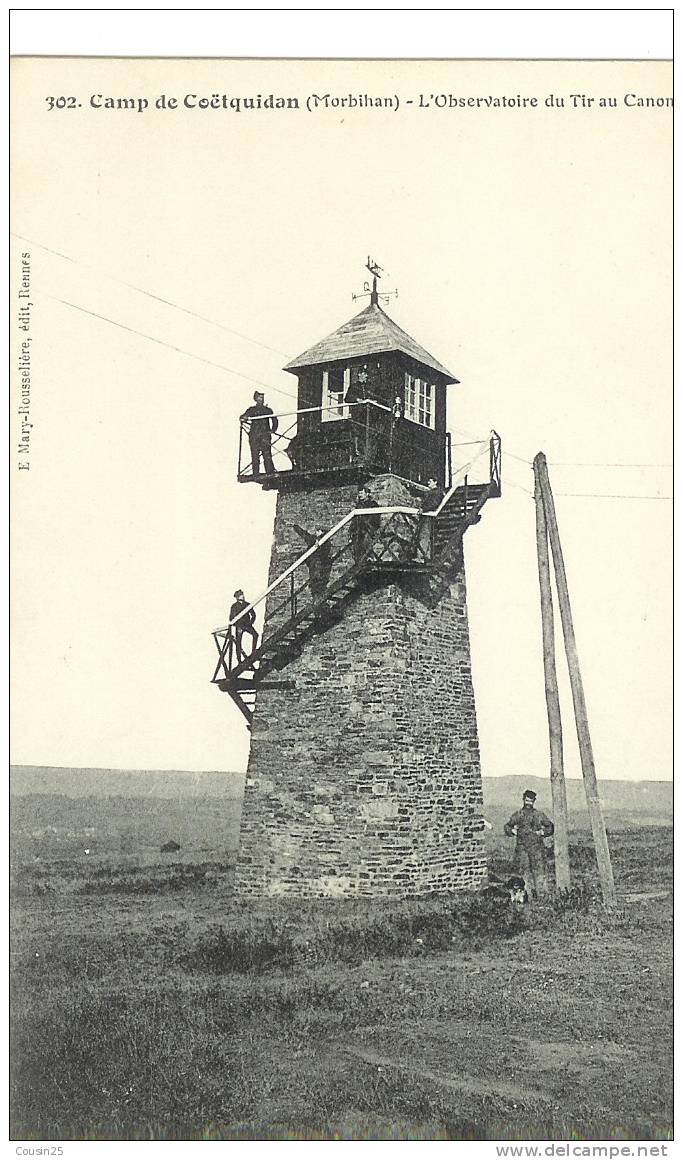 56 CAMP DE COETQUIDAN - L'observatoire Du Tir Au Canon - Guer Cötquidan