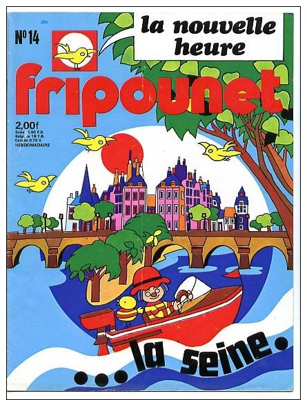 Fripounet 1976 N° 14 7 Avril Sans Le Poster Photos Textes Illustrations Brigitte Véronique Viviane Chantal Patins à Roul - Fripounet