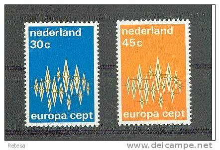 NEDERLAND   EUROPA  ZEGELS   1972  ** - 1972