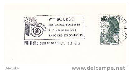 1986 France 86 Poitiers Mineraux Fossiles Minerals Fossils Minerali Fossili Mineralogie - Fossiles