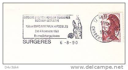 1990 France 17 Surgeres Mineraux Fossiles Minerals Fossils Minerali Fossili Mineralogie - Fossielen