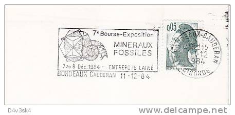 1984 France 33 Bordeaux Cauderan Mineraux Fossiles Minerals Fossils Minerali Fossili Mineralogie - Fossili