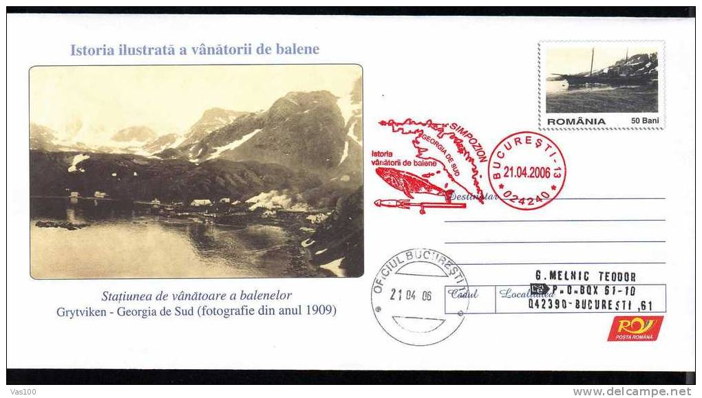 WHALE BALEINE- Hunting,entier Postal Stationery 34/2006.MAILED - Baleines