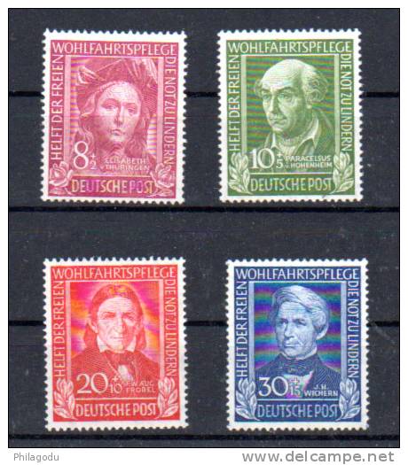 Elisabeth De Thuringe, Paracelsus, Frobei, Wichern, 3 / 6 **, Cote 185 € - Unused Stamps