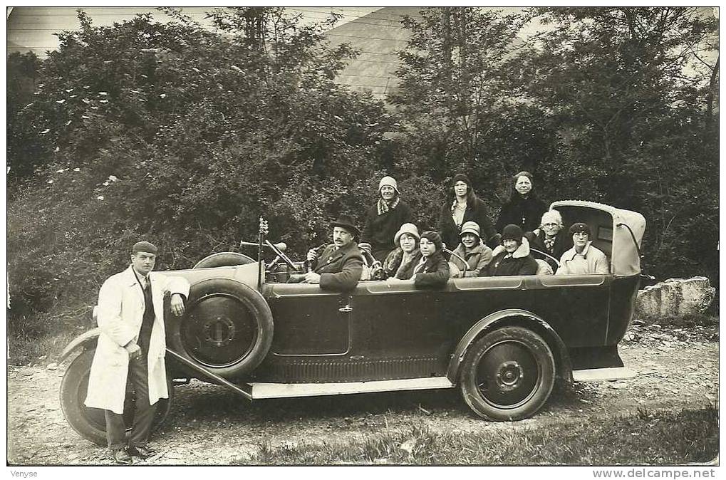 Superbe Carte Photo à Identifier Années 1900 - Passenger Cars