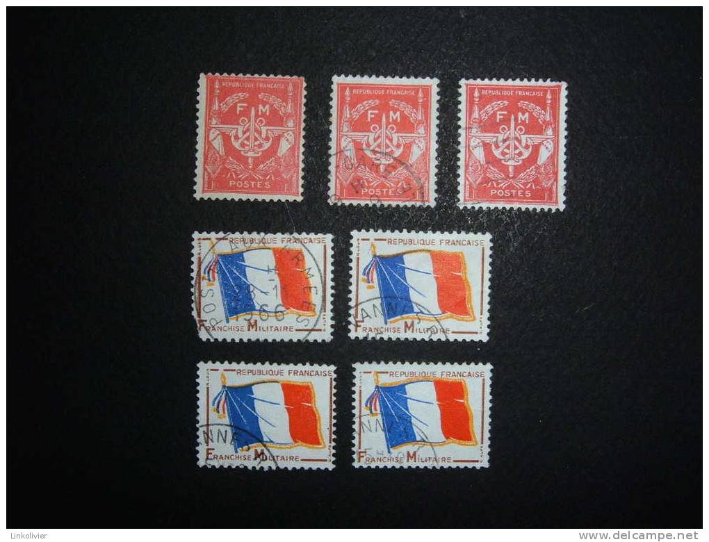 FRANCE : Lot De FRANCHISE MILITAIRE FM 12 / 12a / 13 / Neuf* Et Obl - Militaire Zegels