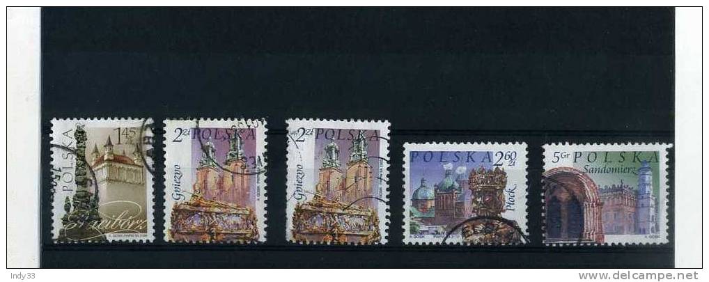 - POLOGNE . SUITE DE TIMBRES . OBLITERES - Used Stamps