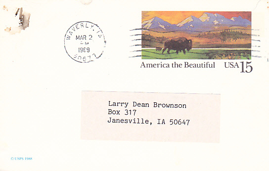 America The Beautiful - UX120 "Trial Schedule" - 1981-00