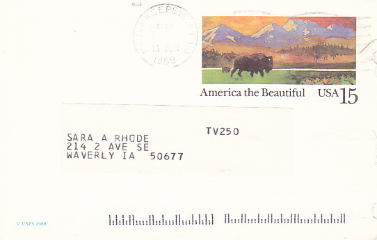 America The Beautiful - UX120 "Sweepstakes USA, Inc." - 1981-00