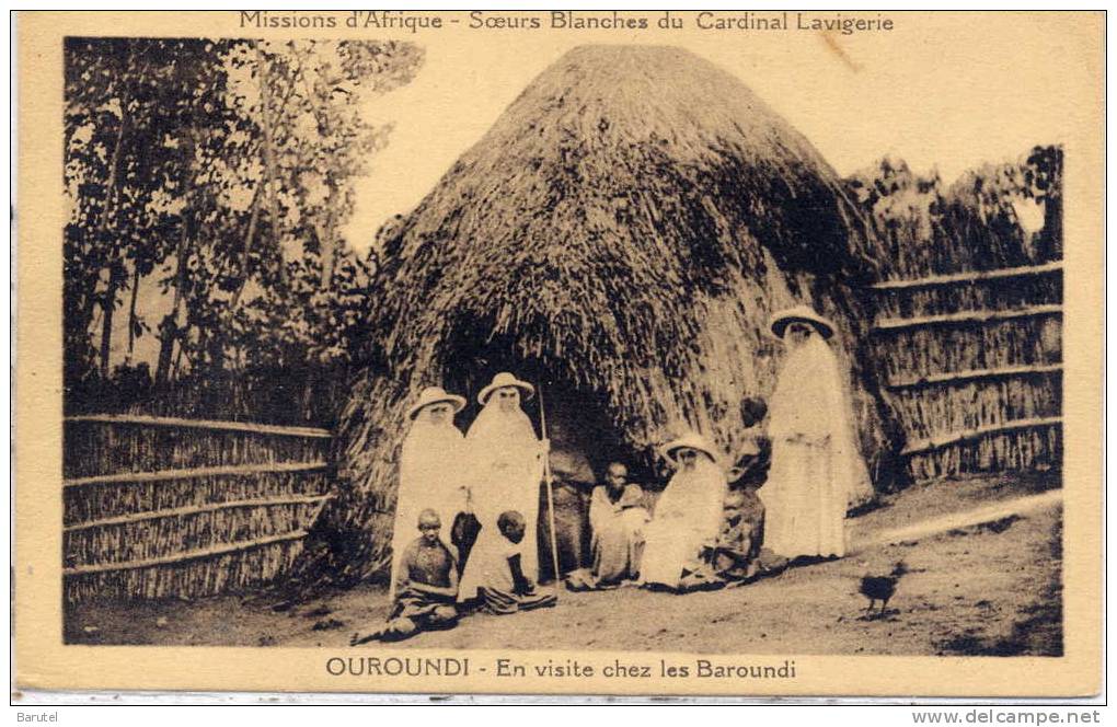 OUROUNDI [Ruanda Urundi] - Soeurs Blanches Du Cardinal Lavigerie, En Visite Chez Les Baroundi - Ruanda-Burundi