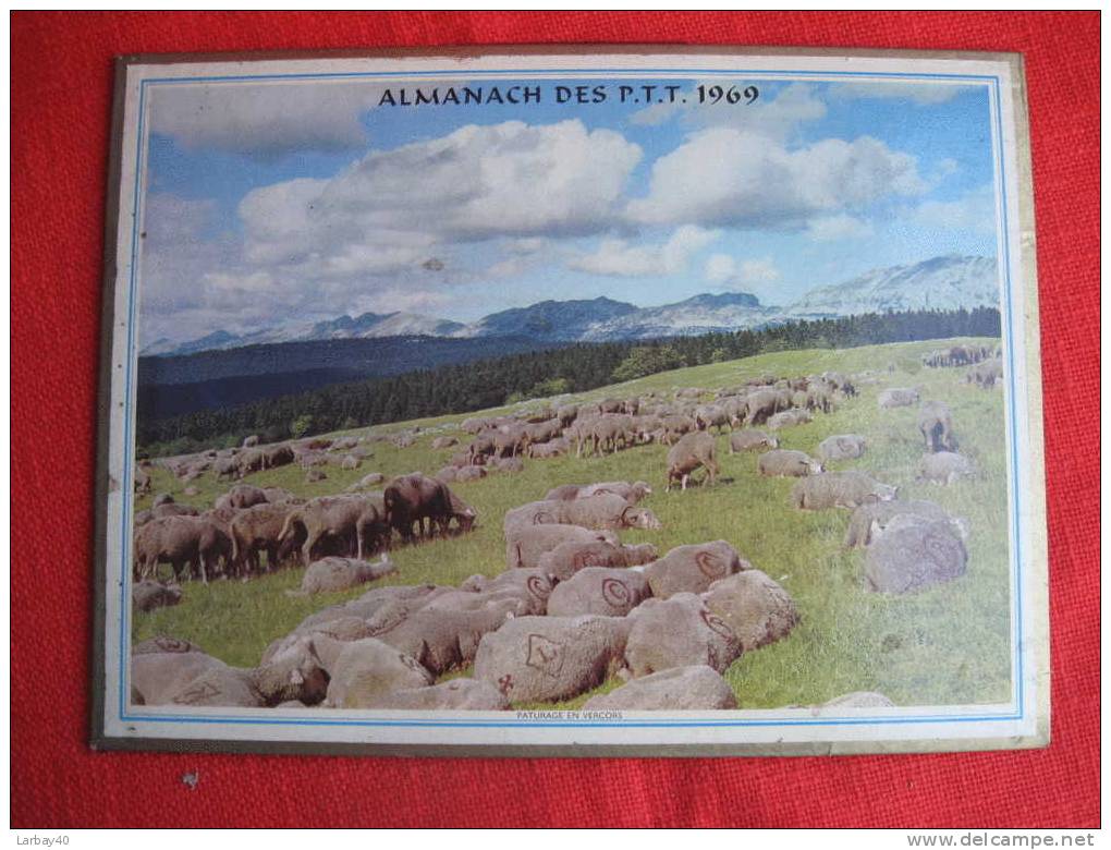 Almanach Des Ptt 1969 Landes - Big : 1961-70