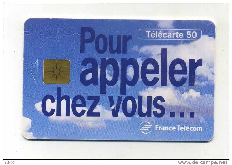 - TELECARTE FRANCE . TELECARTE ILLUSTREE 1995 . POUR APPELER CHEZ VOUS ... - 1995