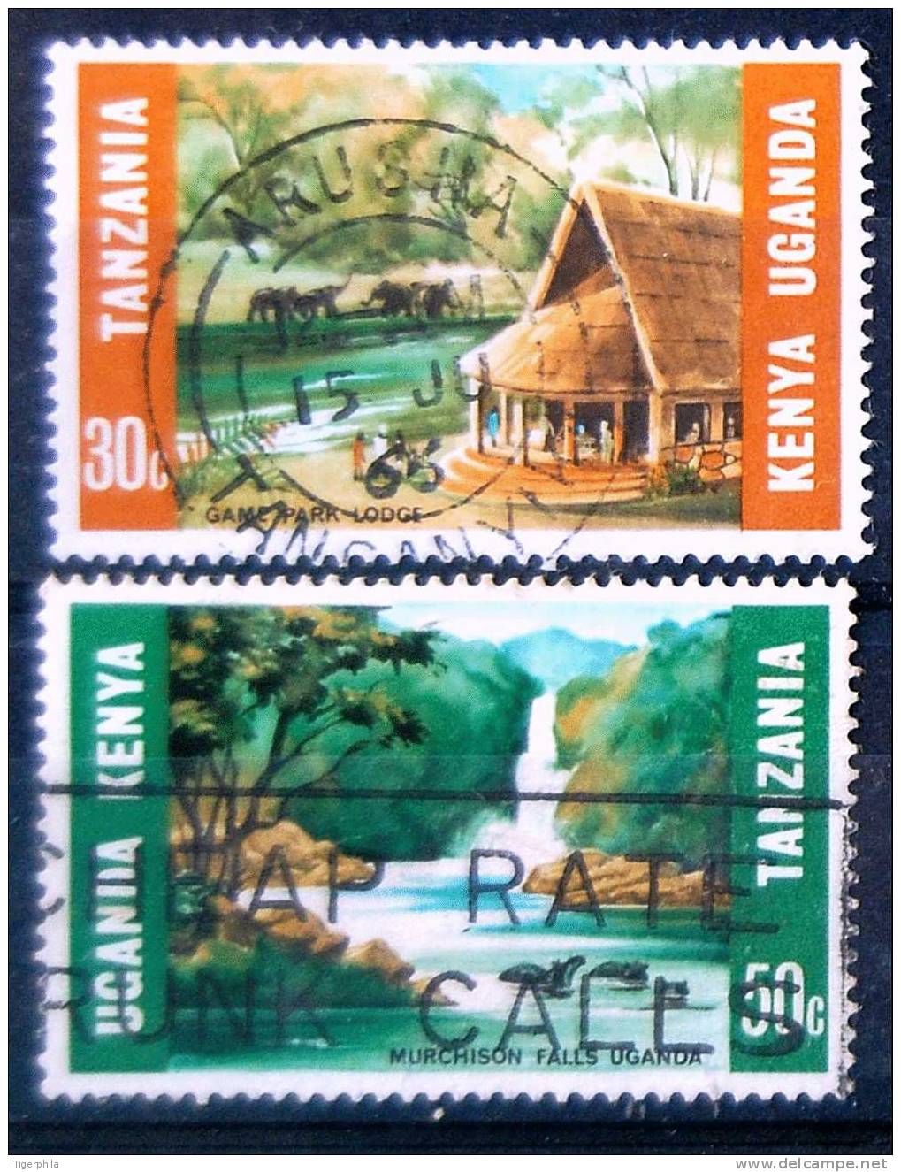 KENYA UGANDA TANZANIA 1966 30c & 50c Used 2 Stamps - Kenya, Oeganda & Tanzania