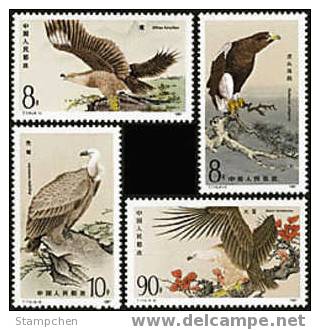 China 1987 T114 Birds Of Prey Stamps Fauna Eagle Kite Bird WWF - Neufs