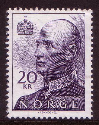 1993 -  Norway King Harald V 20KR Stamp FU - Used Stamps