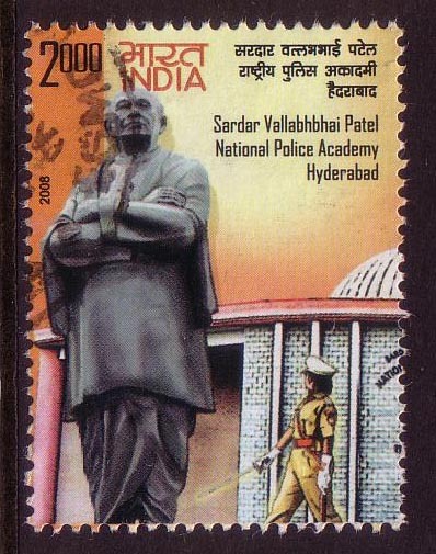 2008 -  India National Police Academy 20r SADAR PATEL Stamp FU - Usati