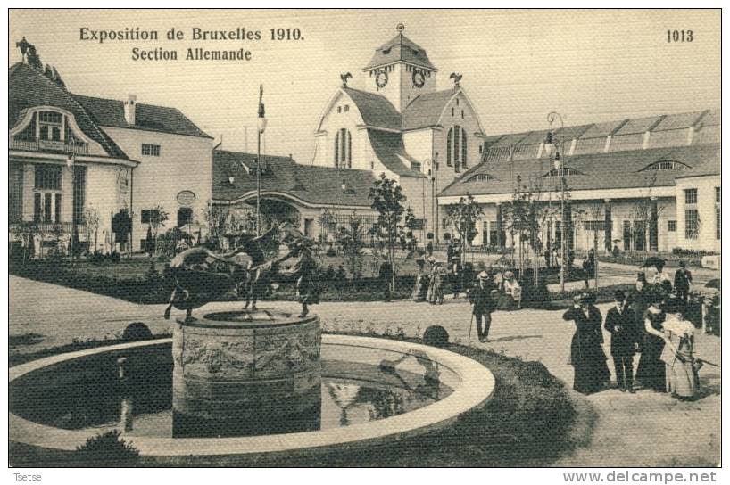 Bruxelles - Exposition De1910 - Section Allemande - Expositions