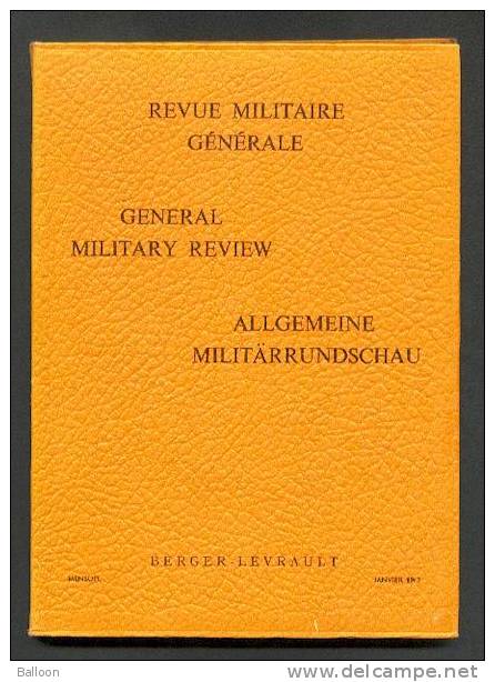 Revue Militaire Générale N°1 - Janvier 1962 - French