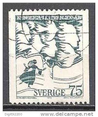 1 W Valeur Used, Oblitérée - SUÈDE - SVERIGE * 1973 - Mi 792 - N° 871-6 - Usati