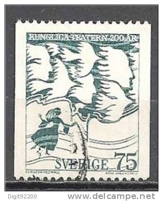 1 W Valeur Used, Oblitérée - SUÈDE - SVERIGE * 1973 - Mi 792 - N° 871-25 - Usati