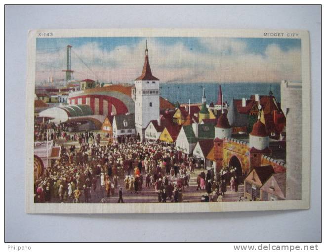 Amusement Park --Midget City  Chicage 1934 Century Of Progress - Chicago