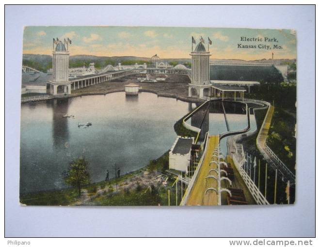 Amusement Park --Kansas City Mo   Electric Park  Circa 1907 - Otros & Sin Clasificación