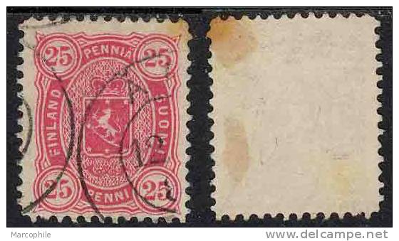 FINLANDE - FINLAND  / 1875 - 25 P. Rose # 17 Ob. / COTE 12.00 EURO - Used Stamps