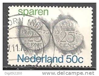 1 W Valeur Oblitérée, Used - NEDERLAND - Mi 1058 * 1975 - N° 349-18 - Gebruikt