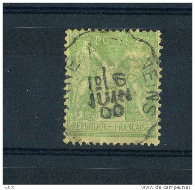 - FRANCE .  N°102  Y T TYPE 3 . OBLITERE - 1898-1900 Sage (Type III)