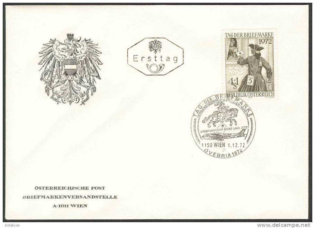 Austria Osterreich 1972 Tag Der Briefmarke FDC - Briefe U. Dokumente