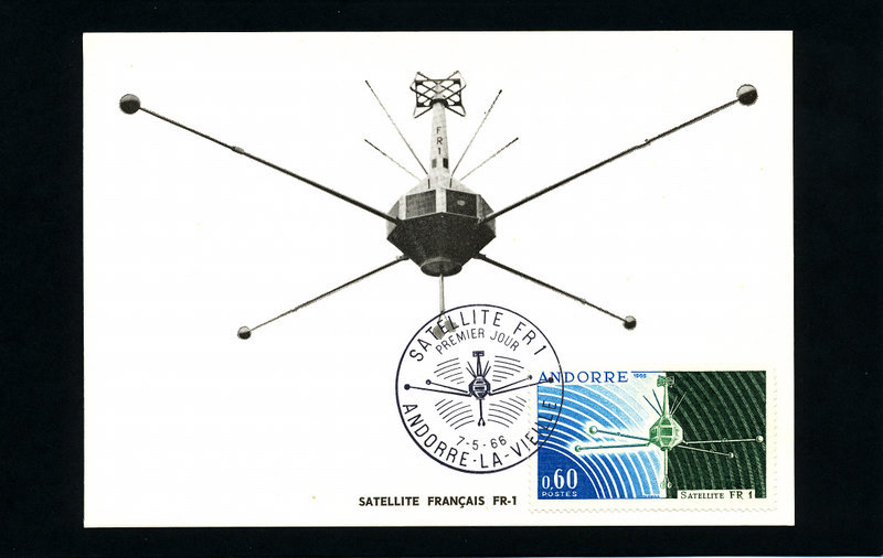 PUESTA ORBITA SATELITE FRANCES   FR 1   Edifil 197   Año 1966   -  MUY NUEVO  - - FDC