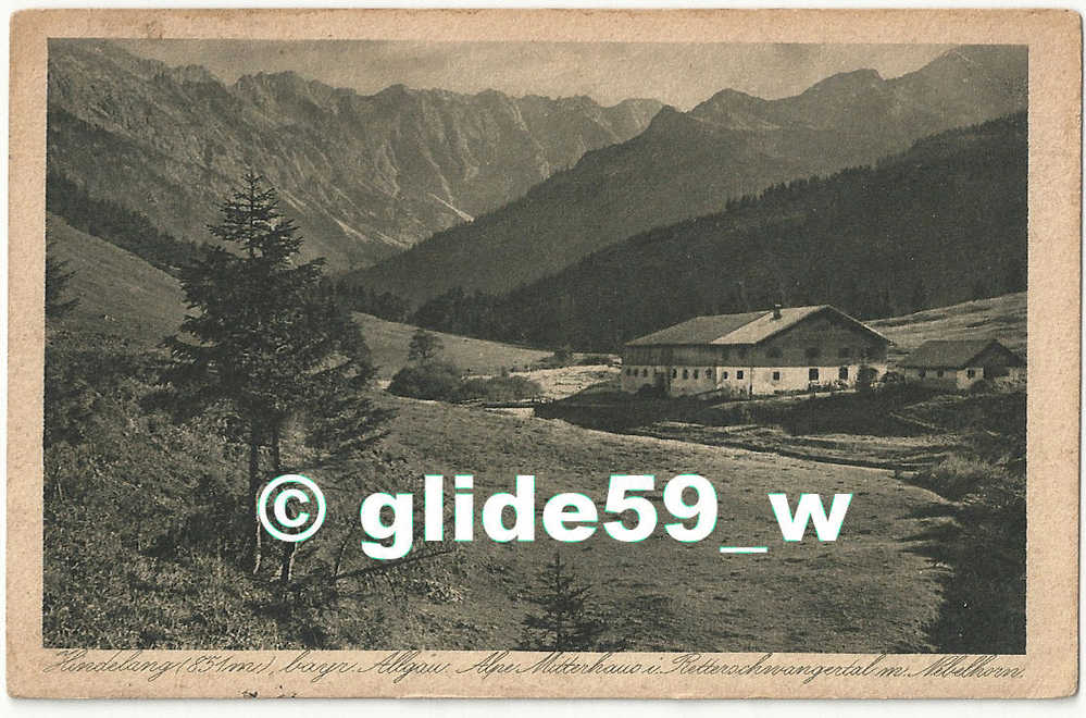 Hindelang (851 M), Bayr Allgaw Alpe Mitterhaus I Retter Schwangertal M. Nebelhorn - Hindelang