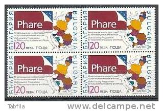 BULGARIA / BULGARIE - 1998 - "Phare" Programme Des Postes Et Telecommunications De Pays De L´Est Europeen - Bl De 4** - Neufs