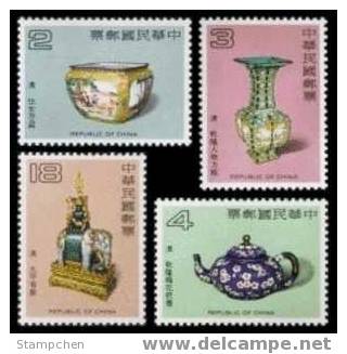 1983 Ancient Chinese Art Treasures Stamps - Enamel Cloisonne Elephant Teapot - Porcelaine